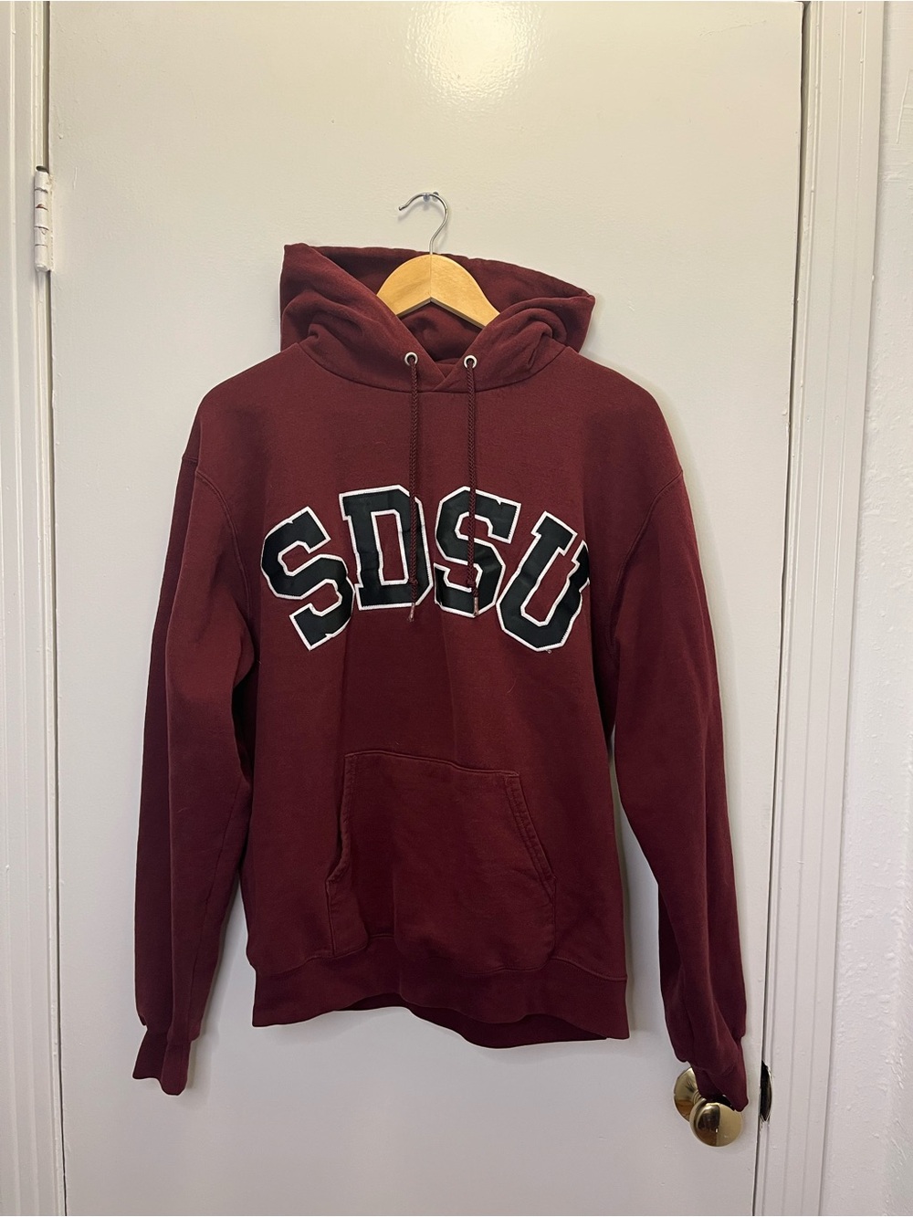 Champion Maroon SDSU Crewneck Hoodie